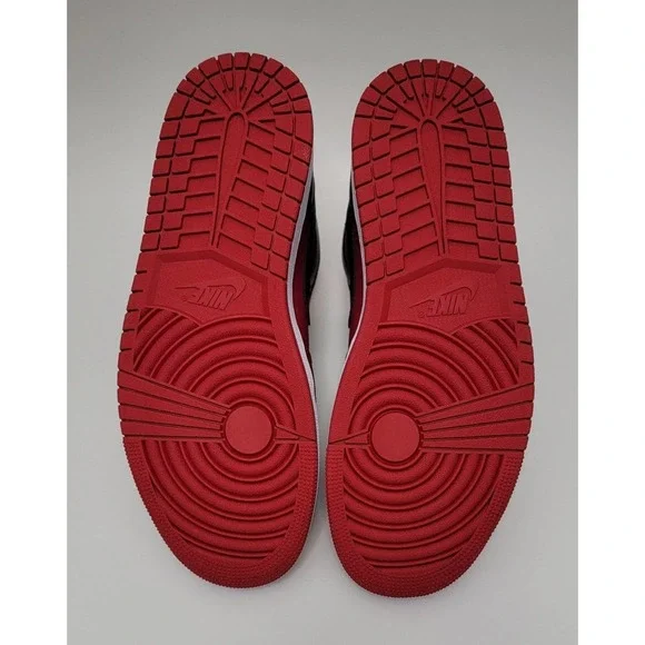 Nike Air Jordan 1 Mid Sneaker Reverse Bred Red Shoes Men's 9.5 544724-660 11W - Picture 6 of 10